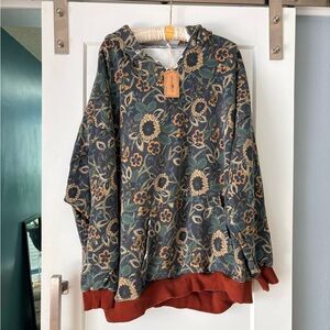 Natural Life Sunflower Hoodie- Oversized Sweatshirt